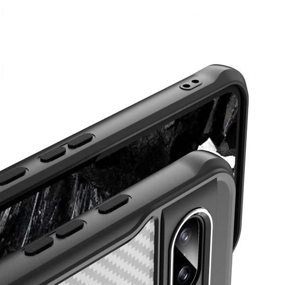 Puzdro pre Google Pixel 8A, Fusion Hybrid Carbon, pre MagSafe, čierne