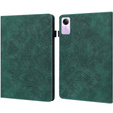Puzdro s chlopňou pre Xiaomi Redmi Pad SE 11", flower, zelený