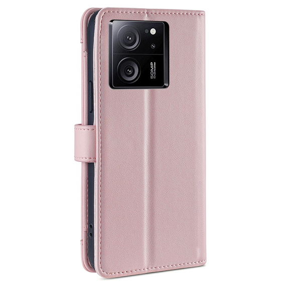 Klapkové puzdro pre Xiaomi 13T / 13T Pro / Redmi K60 Ultra Wallet Zipper Pocket, Wallet Zipper Pocket, ružové