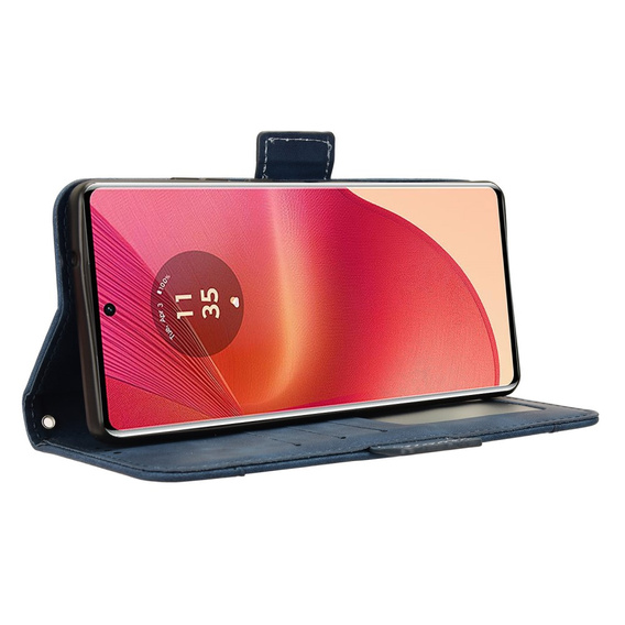 Klapkové puzdro pre Motorola Edge 50 Fusion 5G, Card Slot, tmavomodré