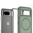 Puzdro s rámom pre Google Pixel 8A, pre MagSafe, zelený
