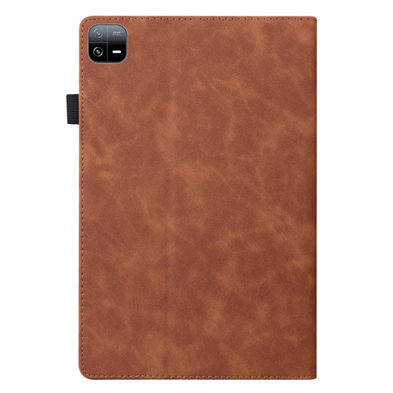 Puzdro pre Xiaomi Pad 6, Classic, s priestorom pre stylus, hnedé