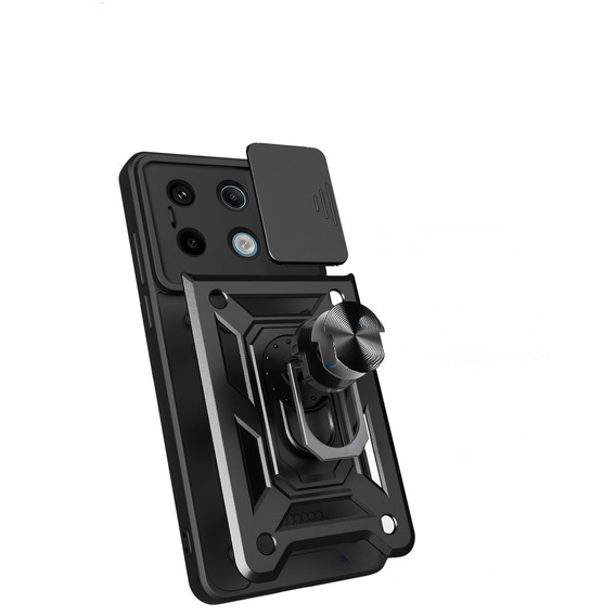 Obal na mobil pre Xiaomi Redmi Note 13 Pro 5G, CamShield Slide, čierne