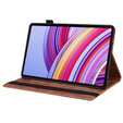 Puzdro pre Xiaomi Redmi Pad Pro / Xiaomi Poco Pad, Classic, s priestorom pre stylus, hnedé