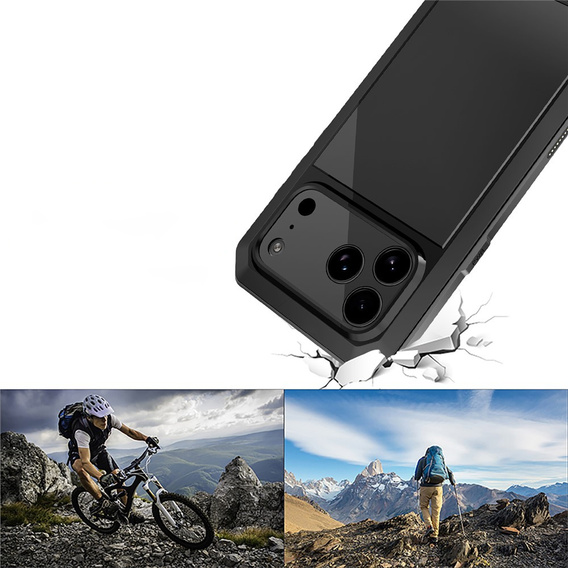 Puzdro s integrovaným tvrdeným sklom pre iPhone 17 Pro Max