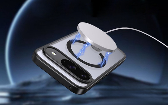 Hybridné puzdro Fusion pre Google Pixel 10 / 10 Pro, pre MagSafe, so stojanom, priehľadné