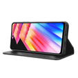Puzdro pre Xiaomi Redmi Note 13 4G, Smart Magnet, čierne + sklo 9H