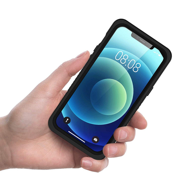 Vodotesné puzdro IP68 pre iPhone 12 mini, čierne