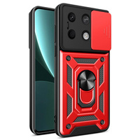 Obal na mobil pre Xiaomi Redmi Note 13 5G, CamShield Slide, červené