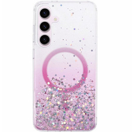Puzdro pre Samsung Galaxy S24, Glittery, pre MagSafe, ružové
