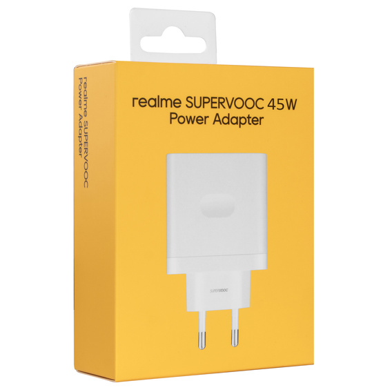 Nabíjačka realme SuperVOOC 45 W – biela - VCB4JAEH Power Adapter