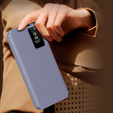 Flipové puzdro pre Samsung Galaxy S25 Edge, Smart View Wallet, fialové