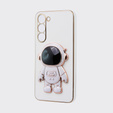 Obal na mobil pre Samsung Galaxy S23 Plus, Astronaut, biele