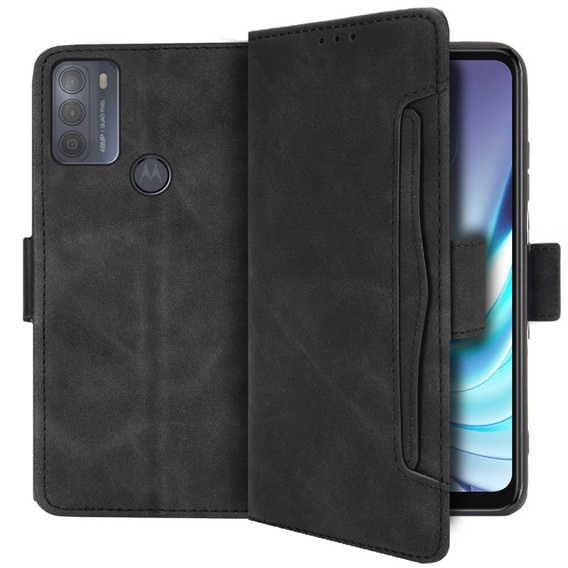 Klapkové puzdro pre Motorola Moto G50, Card Slot, čierne