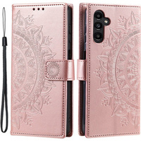 Klapkové puzdro pre Samsung Galaxy A34 5G, Mandala, ružové rose gold