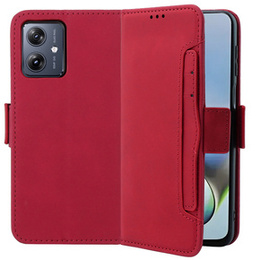 Klapkové puzdro pre Motorola Moto G54 5G, Card Slot, červené