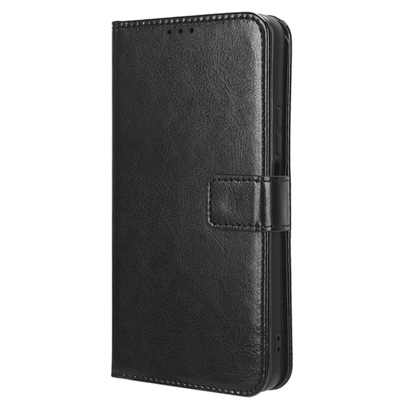 Klapkové puzdro pre Oppo A80, Crazy Horse Wallet, čierne