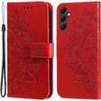 Klapkové puzdro pre Samsung Galaxy A14 4G/5G, Mandala Flower, červené