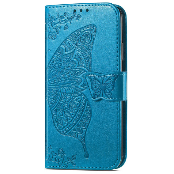 Klapkové puzdro pre Samsung Galaxy A56, Butterfly, modré