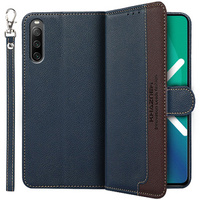 Klapkové puzdro pre Sony Xperia 10 IV, KHAZNEH RFID Case, modré