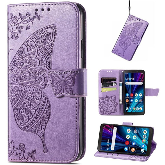 Klapkové puzdro pre OnePlus Nord 4, Butterfly, fialové