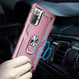 Pancierované obal na mobil pre Xiaomi Redmi Note 10 Pro, Nox Case Ring, ružové rose gold