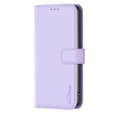 Klapkové puzdro pre Samsung Galaxy S23 FE, BINFEN Wallet, fialové + 9H sklo