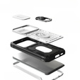 Obal na mobil pre Samsung Galaxy S23, CamShield Slide, CamShield Slide, biele / čierne