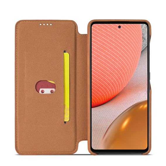 Klapkové puzdro pre Samsung Galaxy A52 5G / 4G, LC.IMEEKE, hnedé
