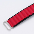 Nylonový remienok pre Apple Watch 1/2/3/4/5/6/7/8/SE/ULTRA 42/44/45/49 mm, čierny / červený