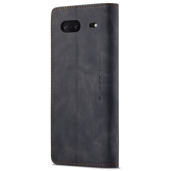 CASEME puzdro pre Google Pixel 7, Leather Wallet Case, čierne