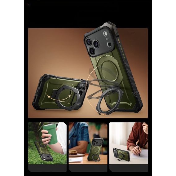 Puzdro Supcase pre iPhone 17 Pro Max, Unicorn Beetle Grip Mag, Guldan