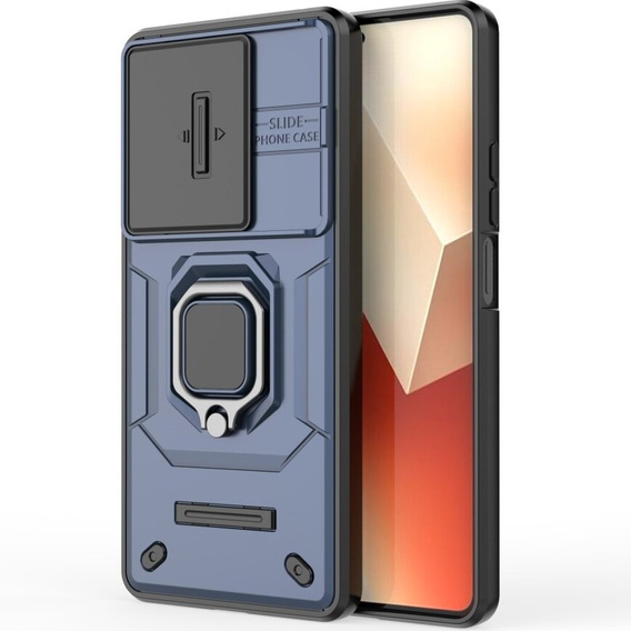 Puzdro pre Xiaomi Redmi Note 13 5G, KickStand Camera Lens, modré