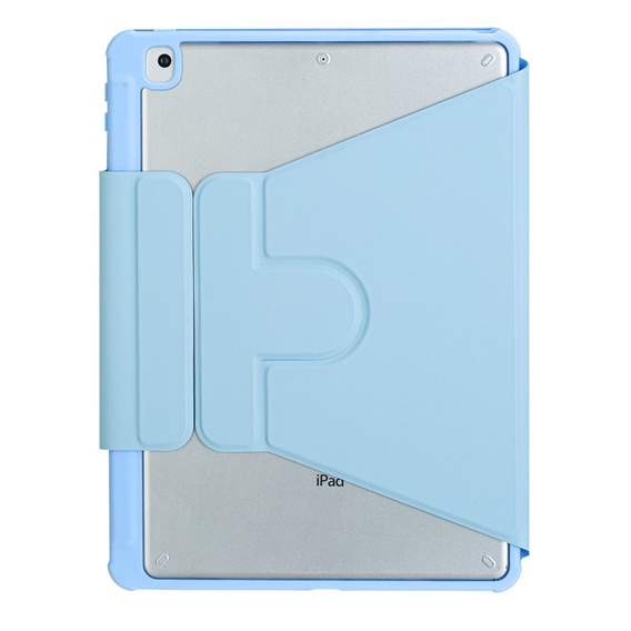 Puzdro s klávesnicou pre iPad 11" 2025 A16 (11 gen.) / iPad 10.9" 2022 (10 gen.), Rotary 360° Leather, svetlomodré