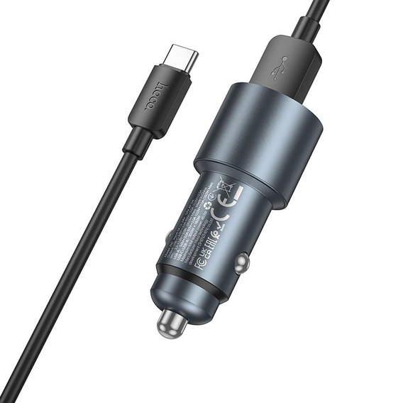Hoco Z60 USB-A + USB-C 48 W nabíjačka do auta s káblom
