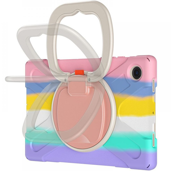 Detské puzdro pre Samsung Galaxy tab A8 10.5 SM-X200 SM-X205, pancierované s popruhom, modré