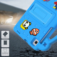Detské puzdro pre Samsung Galaxy Tab A7 Lite 8.7 T220/T225, Cute Patterns, so stojanom, modré