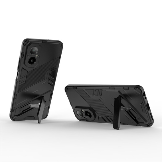 Puzdro pre Realme C67, Military kickstand, čierne