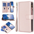 Klapkové puzdro pre Samsung Galaxy A25 5G, Wallet Zipper Pocket, čierne