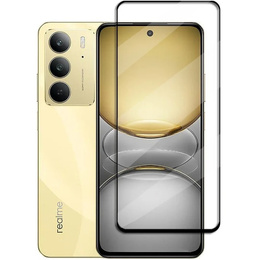 3D tvrdené sklo pre Realme 14X / Realme C75, čierny rám