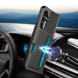 Puzdro pre Samsung Galaxy A55 5G, Card Holder Kickstand, čierne