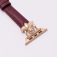 Kožený remienok pre Apple Watch 1/2/3/4/5/6/7/8/SE/Ultra 42/44/45/49 mm, bordový