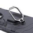 Obal na mobil pre Realme 11 5G, Kickstand Ring, čierne