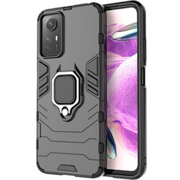 Obal na mobil pre Xiaomi Redmi Note 12S 4G, Kickstand Ring, čierne