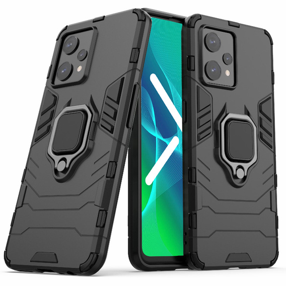 Obal na mobil pre Realme 9 Pro / OnePlus Nord CE 2 Lite 5G, Kickstand Ring, čierne