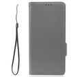 Klapkové puzdro pre Xiaomi Redmi Note 12 5G / POCO X5 5G, Wallet Litchi Magnet, sivé