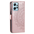 Klapkové puzdro pre Xiaomi Redmi Note 12 4G, Mandala, ružové rose gold