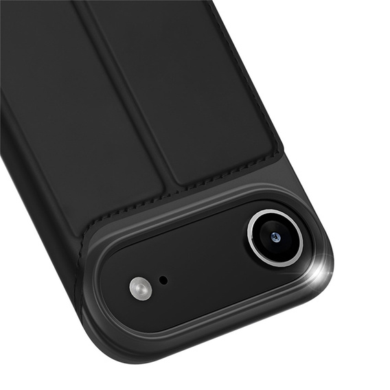 Puzdro Dux Ducis pre iPhone Air, Skin Pro, s chlopňou, s otvorom na kartu, čierne