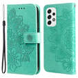 Klapkové puzdro pre Samsung Galaxy A53 5G, Mandala Flower, zelený
