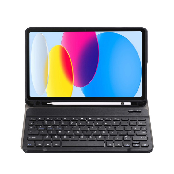 Puzdro + klávesnica iPad 10.9 2022 10 Gen, Pen Slot, čierne